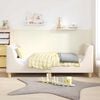 vidaXL Struttura letto bambini con testata Crema 80 x 160 cm