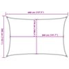 vidaXL Vela Parasole 160 g/m² Bianca 3x4 m in HDPE