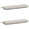 vidaXL Cuscini per Panchina VIANEN 2 pz 100% Poliestere Bianco