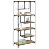 vidaXL Libreria rovere artigianale 81 x 36 x 176 cm Legno multistrato