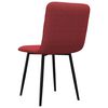 vidaXL Sedie da Pranzo 2 pz Rosso Vino in Tessuto