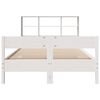 vidaXL Letto Libreria senza Materasso Bianco 120x200 cm Legno di Pino