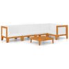 vidaXL Set Divani da Giardino 6 pz con Cuscini in Massello di Acacia
