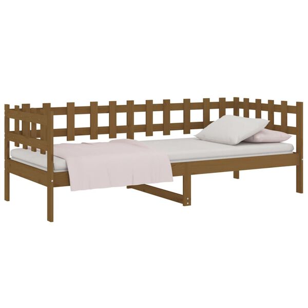 vidaXL Divano Letto senza Materasso Ambra 90x200cm Legno di Pino
