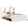 vidaXL Letto Libreria senza Materasso Bianco 120x200 cm Legno di Pino