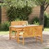 vidaXL Set da Pranzo per Giardino 3 pcs Marrone