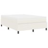 vidaXL Letto a molle Crema e Bianco 203 x 160 x 60 cm