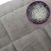 vidaXL Coperta Ponderata Grigia 220x235 cm 11 kg Tessuto