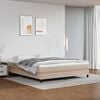 vidaXL Materasso a Molle Insacchettate Rigidit&agrave; Media Cappuccino 160x200x20 cm in Similpelle