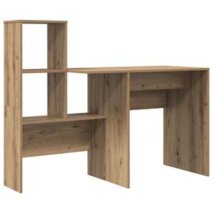 vidaXL Scrivania Rovere artigianale Legno ingegnerizzato