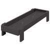 vidaXL Mangiatoia per polli Nero 80 x 28 x 13.5 cm