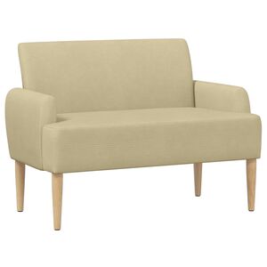 vidaXL Loveseat con bottoni imbottiti Grigio Verde Chiaro