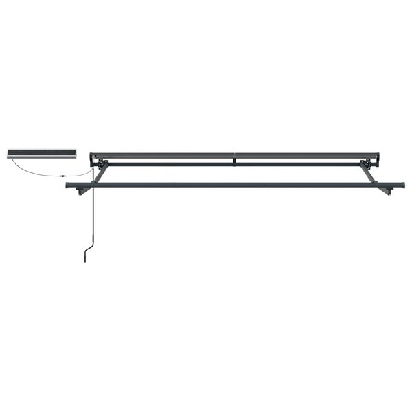 vidaXL Tettuccio Elettrico Retrattile Nero 3 x 2,5 m