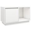 vidaXL Mobile Porta TV Bianco 74x35x44 cm in Legno Massello di Pino