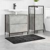 vidaXL Tappetino da bagno antiscivolo Grigio scuro 60 x 90 cm PP