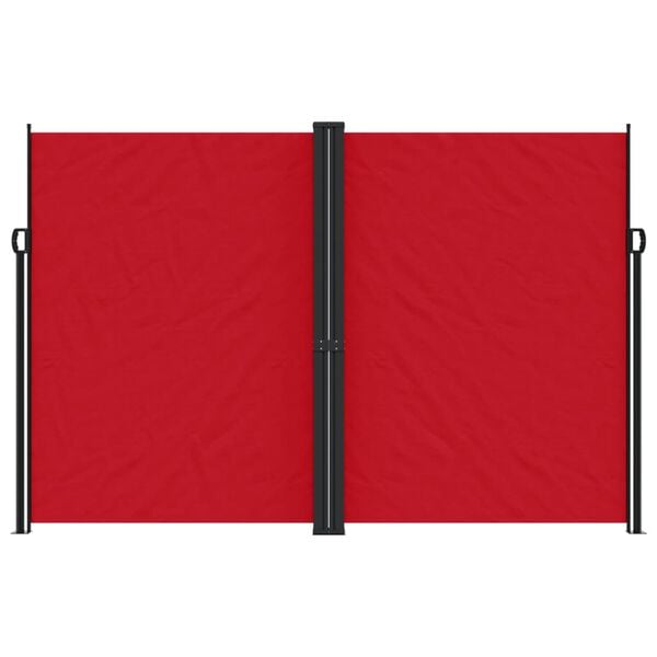 vidaXL Tenda da Sole Laterale Retrattile Rossa 220x1000 cm