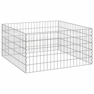 vidaXL Compostatore Quadrato 100 x 100 x 50 cm Ferro