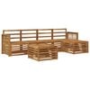 vidaXL Set di divani da esterno 6 pz Naturale