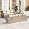 vidaXL Set Divano da Giardino Beige 55 x 55 x 37 cm polyrattan