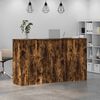 vidaXL Banco Reception Rovere Fumo 180x50x103,5cm in Legno Multistrato