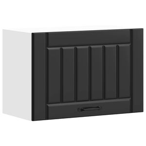 vidaXL Pensile da Cucina Lucca Nero in Legno Multistrato