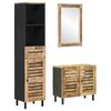 vidaXL Set di Armadi da Bagno 3 pz Naturale 38 x 33 x 160 cm