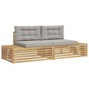 vidaXL Set di divani da esterno Bianco 230,5 x 83 x 73 cm Poliestere