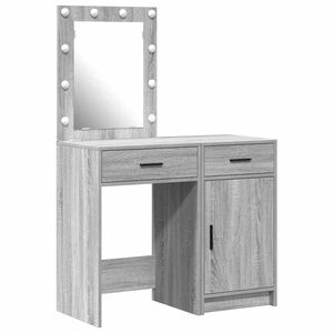vidaXL Tavolo da Trucco con cassetto 2 pcs Grigio 50 x 41 x 135 cm