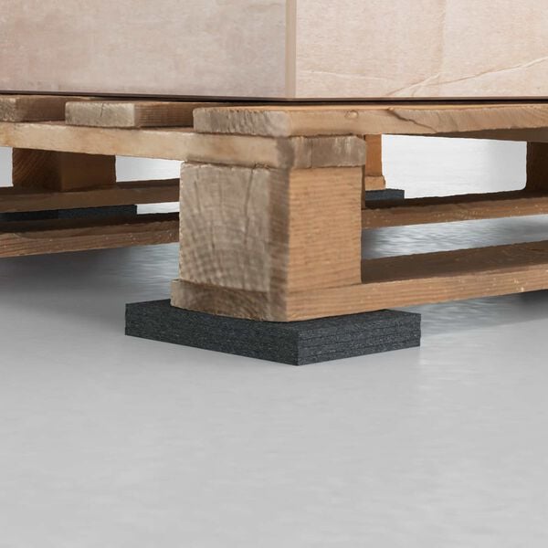 vidaXL Tappetino in Gomma Nero Gomma