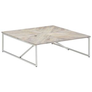 vidaXL Tavolino da Salotto 110x110x36 cm in Legno Massello di Mango
