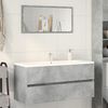 vidaXL Mobile Lavabo Grigio Cemento 100x38,5x45cm in Legno Multistrato