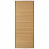 vidaXL Tappeto Rettangolare in Bamb&ugrave; Marrone 120 x 180 cm