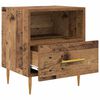 vidaXL Comodino con cassetto 2 pcs Legno vecchio 40 x 35 x 47,5 cm