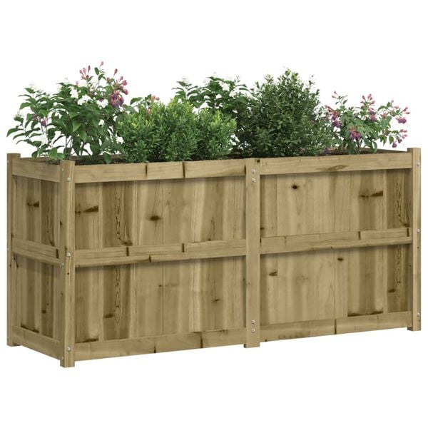 vidaXL Fioriera da Giardino 150x50x70 cm in Legno di Pino Impregnato