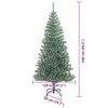 vidaXL Albero di Natale Artificiale Imbiancato con Luci LED 240 cm