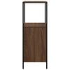 vidaXL Mobile da Bagno con Ripiani Rovere Marrone 36x35x95 cm