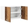 vidaXL Armadio pensile 2 pcs Legno Antico e Bianco 60 x 31 x 40 cm