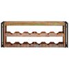 vidaXL Portabottiglie 100 x 45 x 33 cm Legno massello riciclato