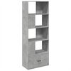 vidaXL Libreria Grigio Cemento 70x36x189 cm in Legno Multistrato