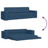 vidaXL Divano letto Blu navy 245 x 78 x 77 cm Tessuto