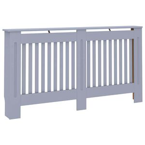 vidaXL Copertura per Radiatore Antracite 152x19x81,5 cm in Legno Multistrato