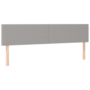 vidaXL Testiera Grigio Chiaro 180x5x78/88 cm in Tessuto