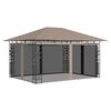 vidaXL Gazebo con Zanzariera 4x3x2,73 m Talpa 180 g/m&sup2;