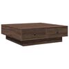 vidaXL Tavolino da Salotto Rovere Marrone 90x90x28cm Legno Multistrato