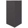 vidaXL Fioriera da Giardino Nera Triangolare 50x43x75 cm in Acciaio