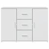 vidaXL Credenza Bianco Lucido 90,5x29,5x65 cm in Truciolato