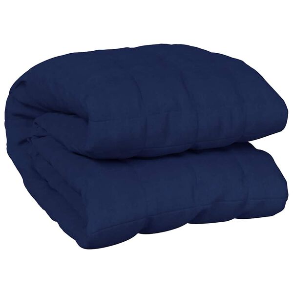 vidaXL Coperta Ponderata Blu 200x200 cm 13 kg Tessuto