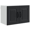 vidaXL Mobile da cucina 2 pcs Nero 60 x 31 x 40 cm Legno multistrato