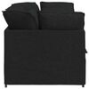 vidaXL Divano Modulare con Cuscini in Tessuto Nero
