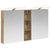 vidaXL Set di Armadi da Bagno 3 pz Rovere Artigianale